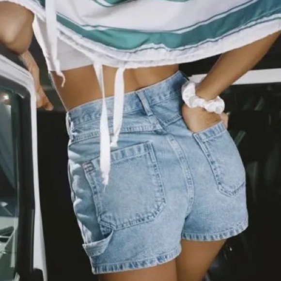 NWOT Urban Outfitters BDG Denim Carpenter Shorts - Picture 2 of 8